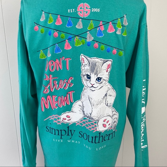 Simply Southern Dont Stress Meowt Cat 